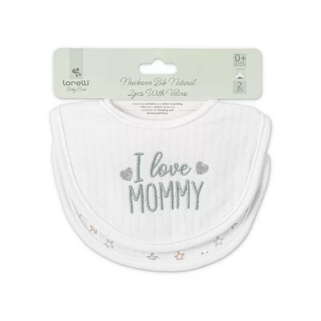 Lorelli Natural tépőzáras előke 2db - Unisex