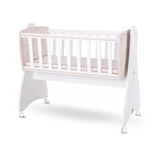 Lorelli First Dreams ringatható bölcső 105x55 - White / Light Oak