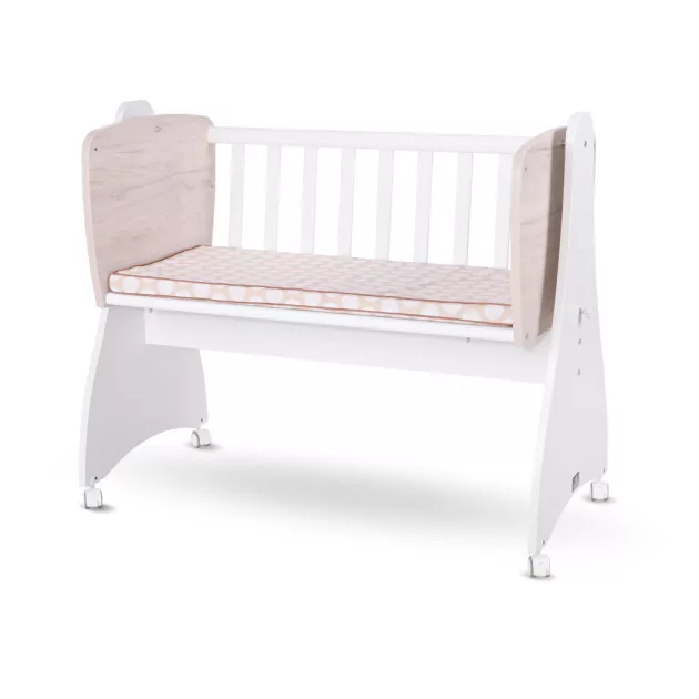 Lorelli First Dreams ringatható bölcső 105x55 - White / Light Oak