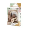 Lorelli Nyuszi szilikon és bükkfa rágóka - Natural Beige