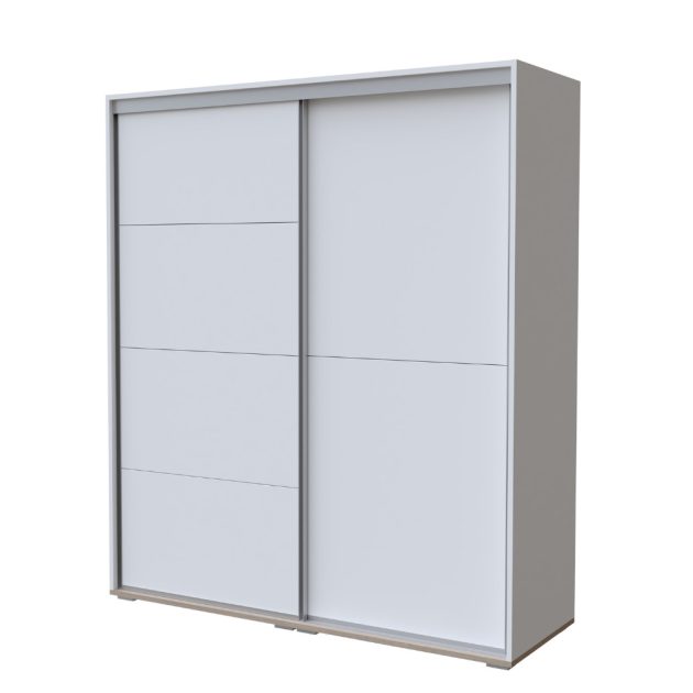 Todi Misty gardróbszekrény 160 cm széles (10 doboz) - Fehér