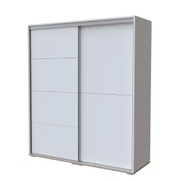   Todi Misty gardróbszekrény 200 cm széles (10 doboz) - Fehér