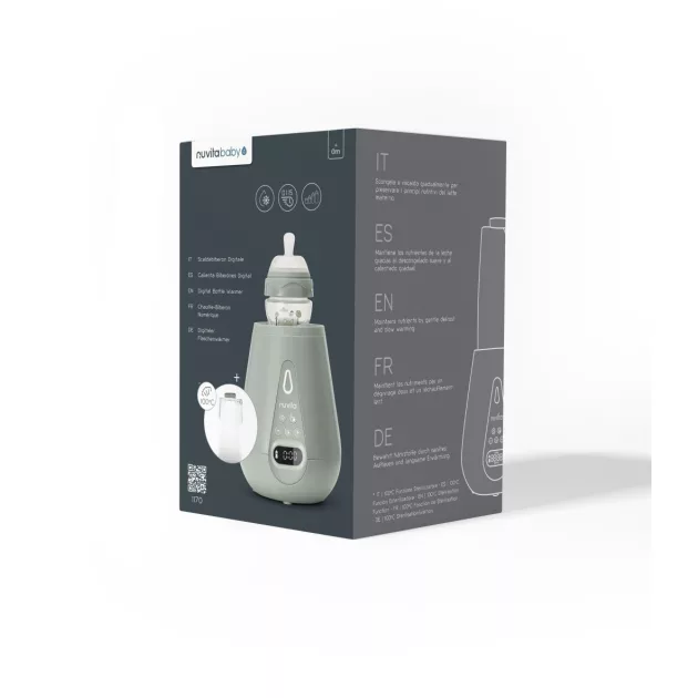 Nuvita digitális cumisüveg-melegítő - 1170 - Sage green