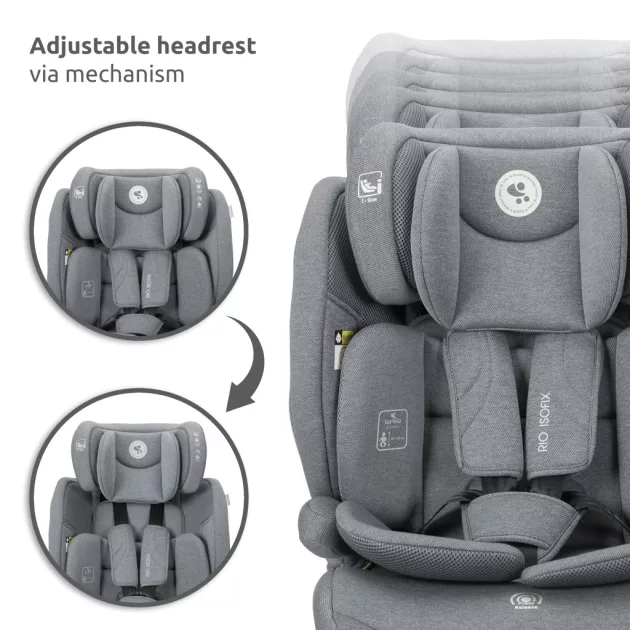 Lorelli Rio isofix autósülés i-Size 76 -150cm - Black