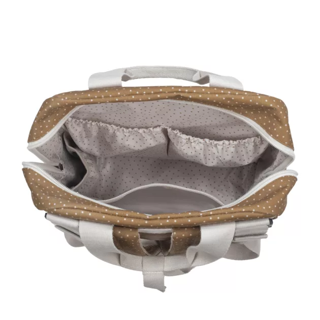 Walking Mum - Pelenkázó hátizsák - Pöttyös (Fahéj)