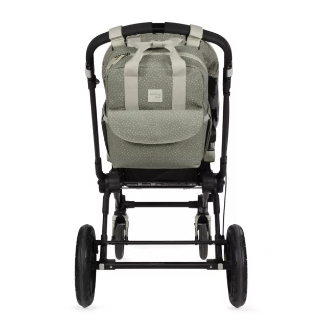 Walking Mum - Pelenkázó hátizsák - Pöttyös (Oliva)