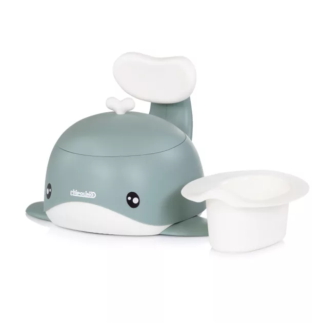Chipolino Baby Whale bálna alakú bili tetővel - green