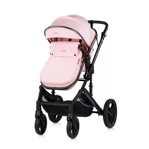 Chipolino Amore babakocsi mózessé alakítható sportrésszel - Powder pink