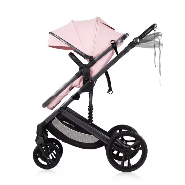 Chipolino Amore babakocsi mózessé alakítható sportrésszel - Powder pink