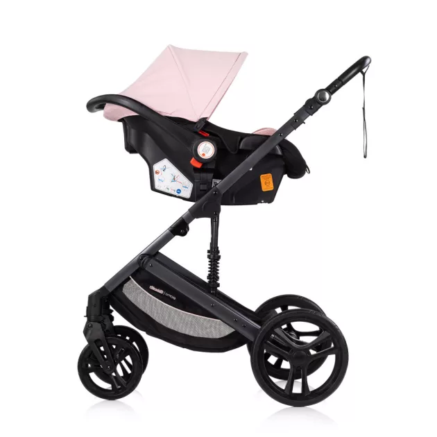 Chipolino Amore babakocsi mózessé alakítható sportrésszel - Powder pink