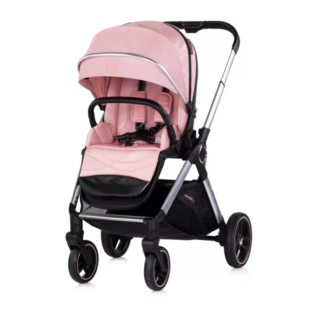 Chipolino Euphoria 3 az 1-ben újszülött babakocsi - Powder pink