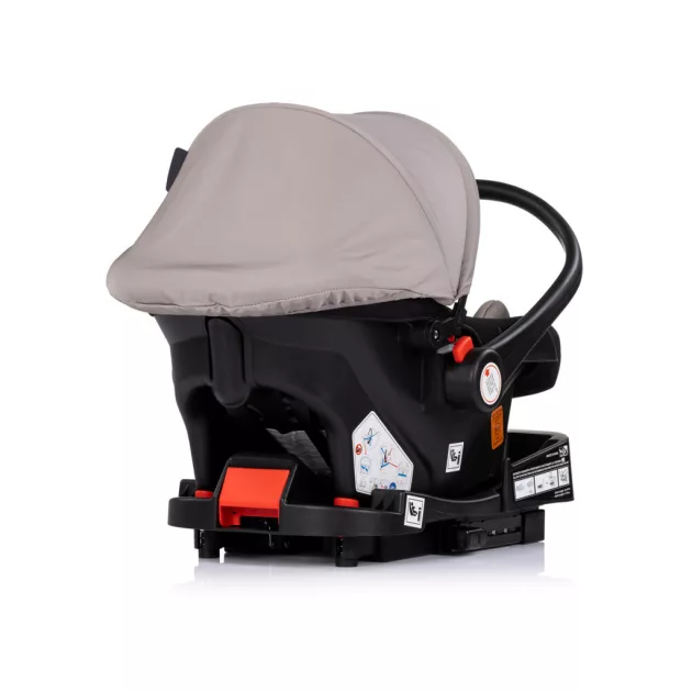 Chipolino Amore autóshordozó adapterrel 40-87cm - Latte