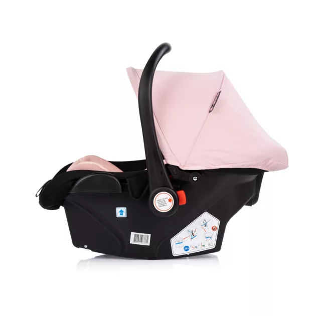 Chipolino Amore autóshordozó adapterrel 40-87cm - Pink powder