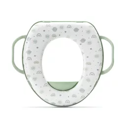   Lorelli párnázott WC szűkítő fogantyúval - Planets Green