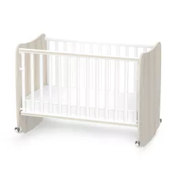 Lorelli Stars ringatható kiságy 60x120 - White / Light oak