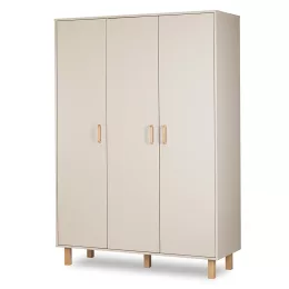 Little Sky Laura 3 ajtós szekrény - bézs