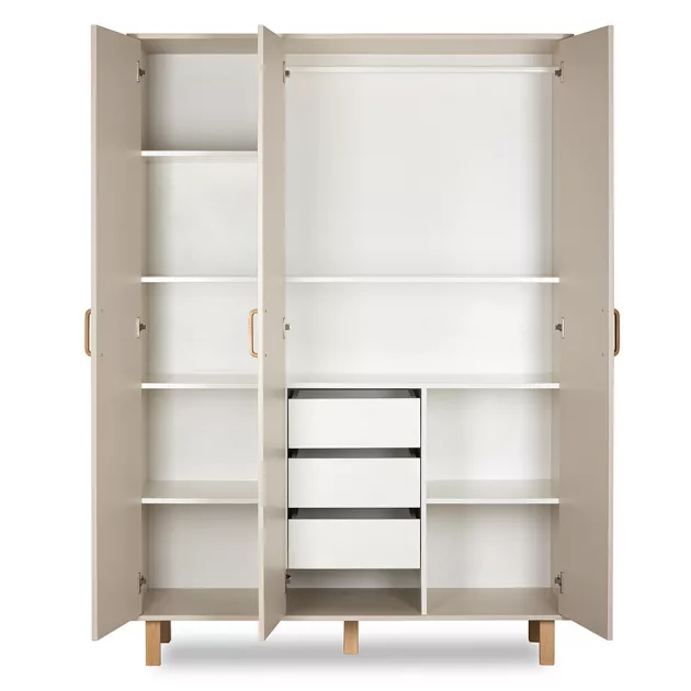 Little Sky Laura 3 ajtós szekrény - bézs