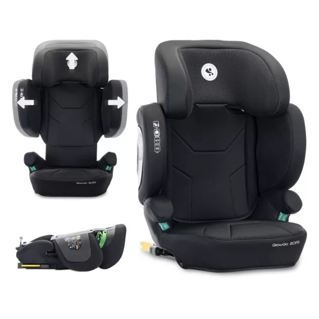 Lorelli Growgo 100-150 cm összecsukható i-Size isofixes gyerekülés - Black
