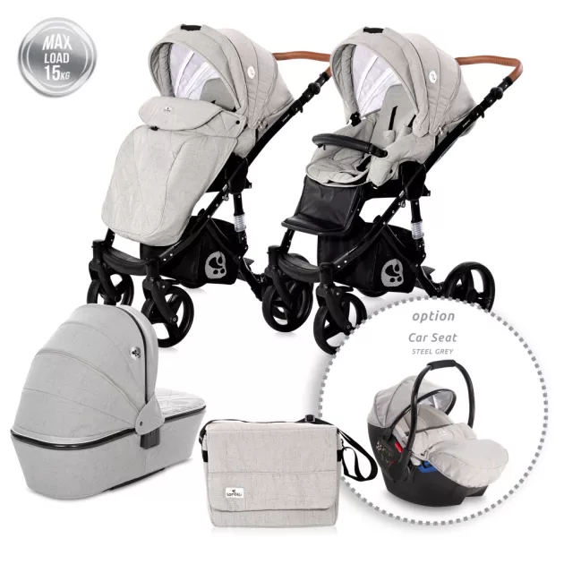 Lorelli Rimini multifunkciós babakocsi - Steel Grey