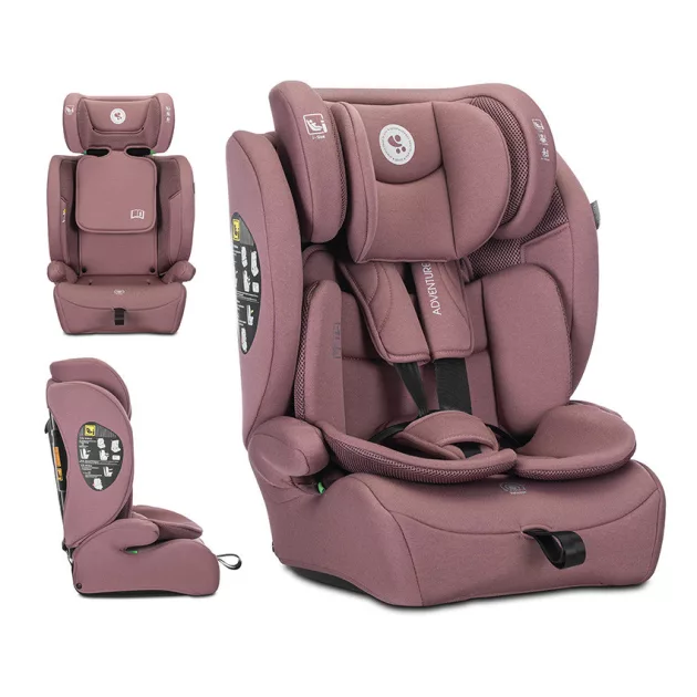 Lorelli Adventure autósülés i-Size 76-150cm - Pink (doboz nélküli)