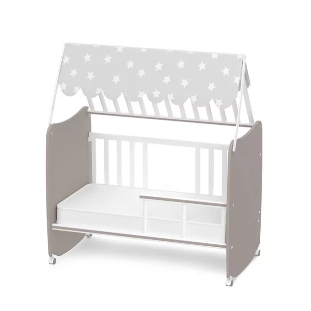Lorelli Stars ringatható kiságy 60x120 - White / String