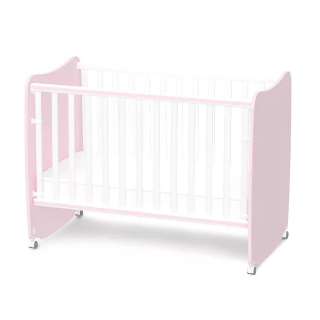Lorelli Stars ringatható kiságy 60x120 - White / Orchid Pink