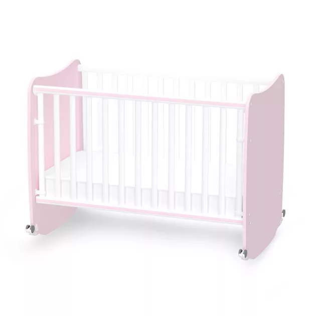Lorelli Stars ringatható kiságy 60x120 - White / Orchid Pink