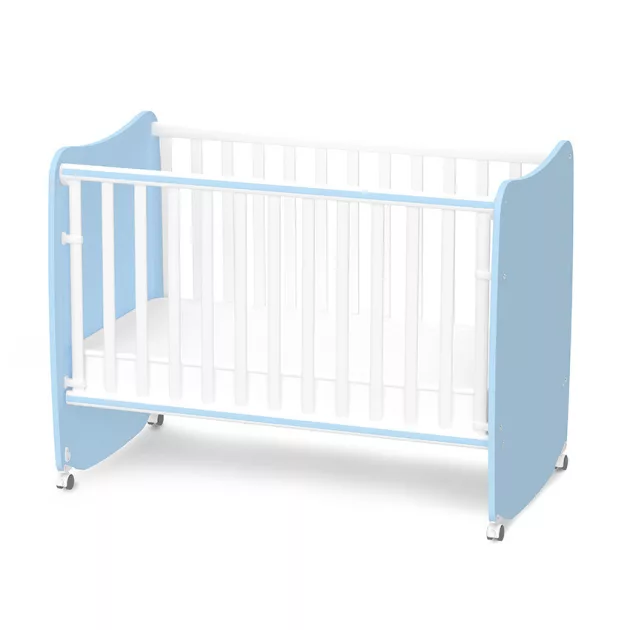 Lorelli Stars ringatható kiságy 60x120 - White / Baby Blue