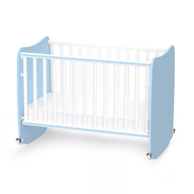 Lorelli Stars ringatható kiságy 60x120 - White / Baby Blue