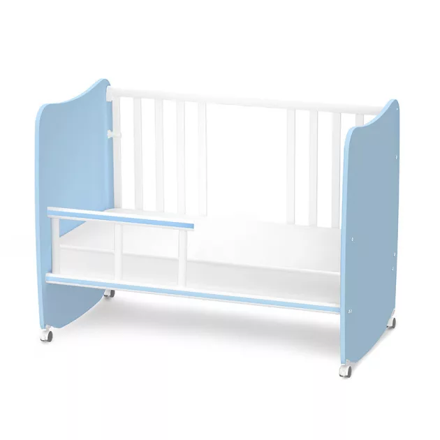 Lorelli Stars ringatható kiságy 60x120 - White / Baby Blue