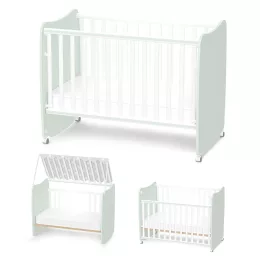   Lorelli Stars ringatható kiságy 60x120 - White / Milky Green