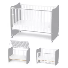   Lorelli Stars ringatható kiságy 60x120 - White / Stone Gray