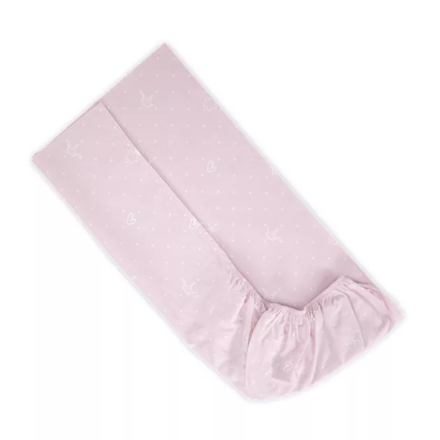 Lorelli gumis lepedő 70x140 + 15cm - Little Bear Pink