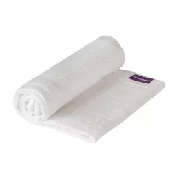 ClevaMama Légáteresztő pamut takaró 80 x 100 cm - Fehér