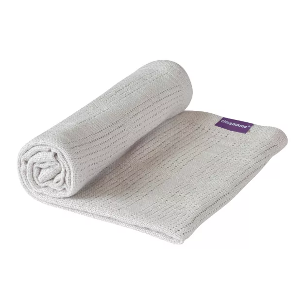 ClevaMama Légáteresztő pamut takaró 80 x 100 cm - Szürke