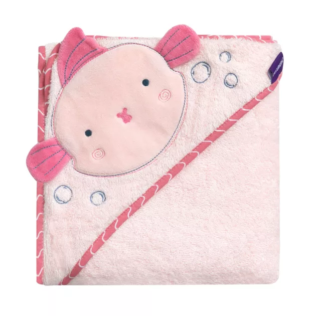 ClevaMama Extra nagy bambusz babatörölköző - Rózsaszín