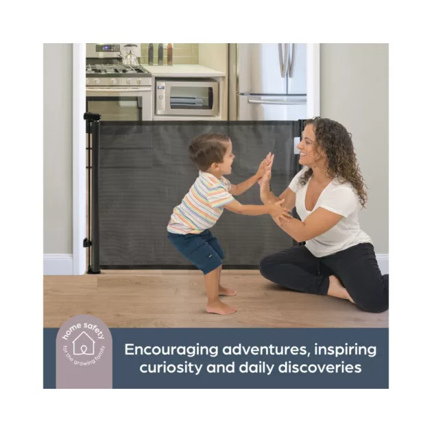 Dreambaby Glide 'n' hide xtra biztonsági ajtórács 140 cm-ig - fekete