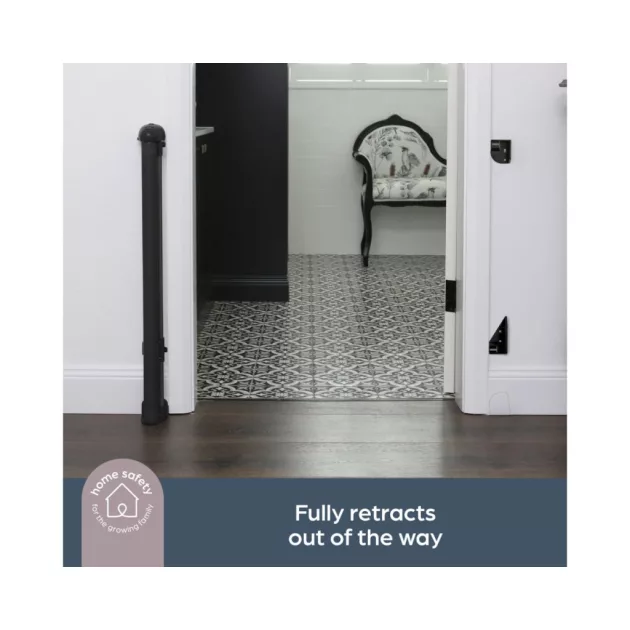 Dreambaby Glide 'n' hide xtra biztonsági ajtórács 140 cm-ig - fekete