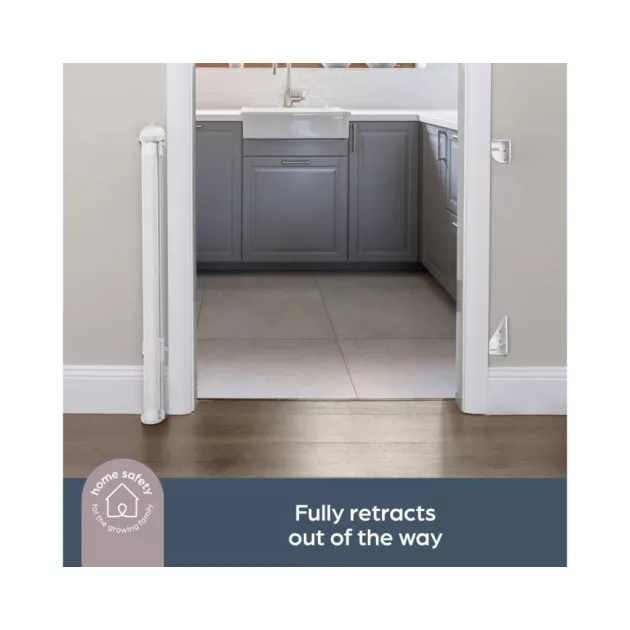 Dreambaby Glide 'n' hide xtra biztonsági ajtórács 140 cm-ig - fehér