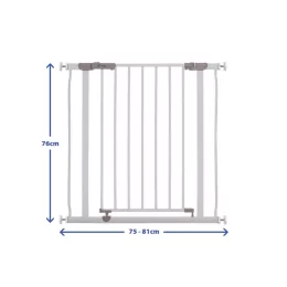 Dreambaby Ava biztonsági ajtórács 75-81 cm - fehér