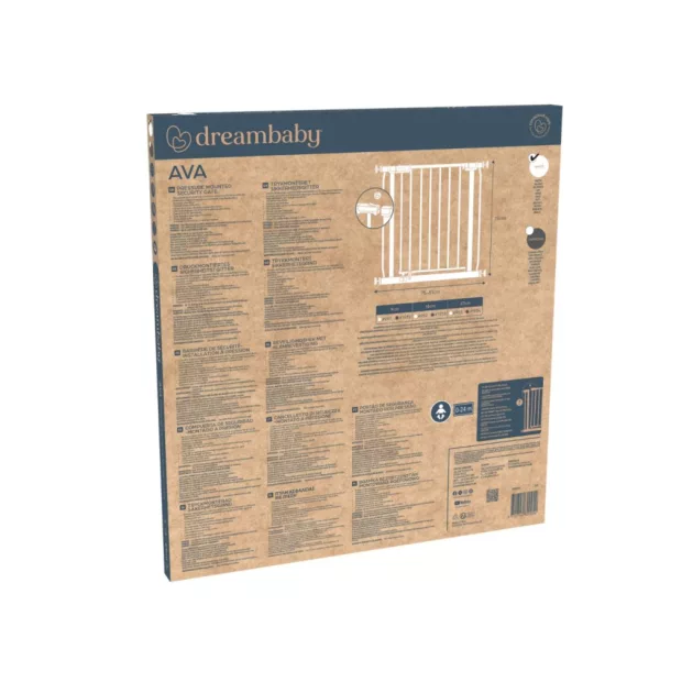 Dreambaby Ava biztonsági ajtórács 75-81 cm - fehér