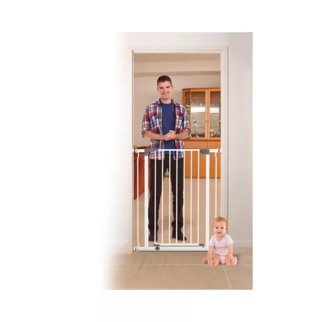 Dreambaby Liberty extra magas biztonsági kapu 75-81 cm - fehér