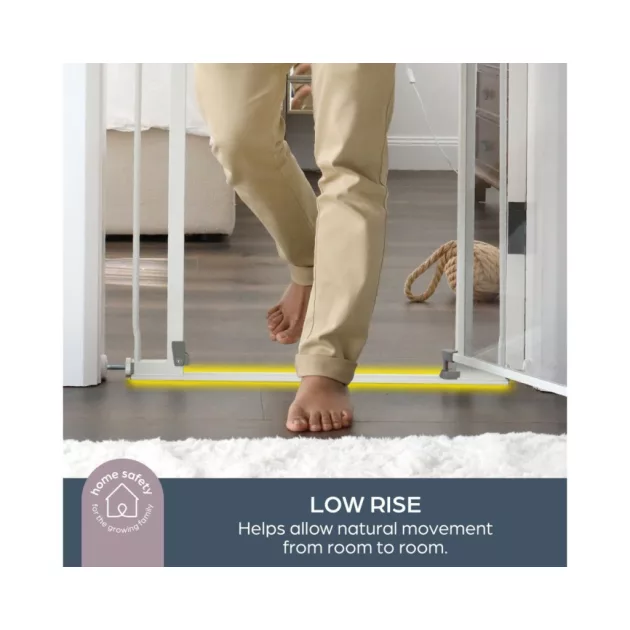 Dreambaby Clear view biztonsági ajtórács 75-81 cm - fehér