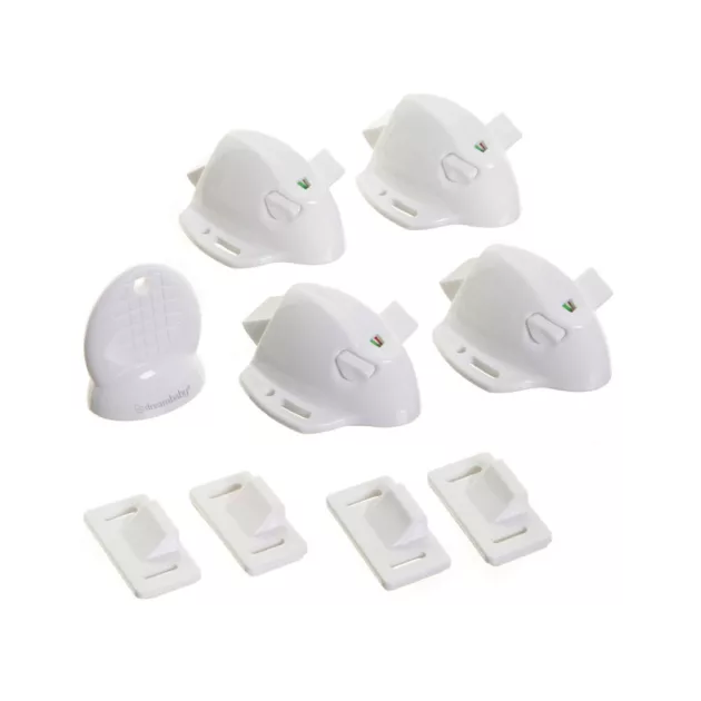 Dreambaby Ragasztós mágneszár - 4 zár 1 kulcs