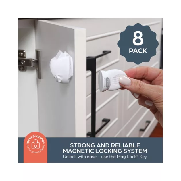 Dreambaby Ragasztós mágneszár - 8 zár 1 kulcs