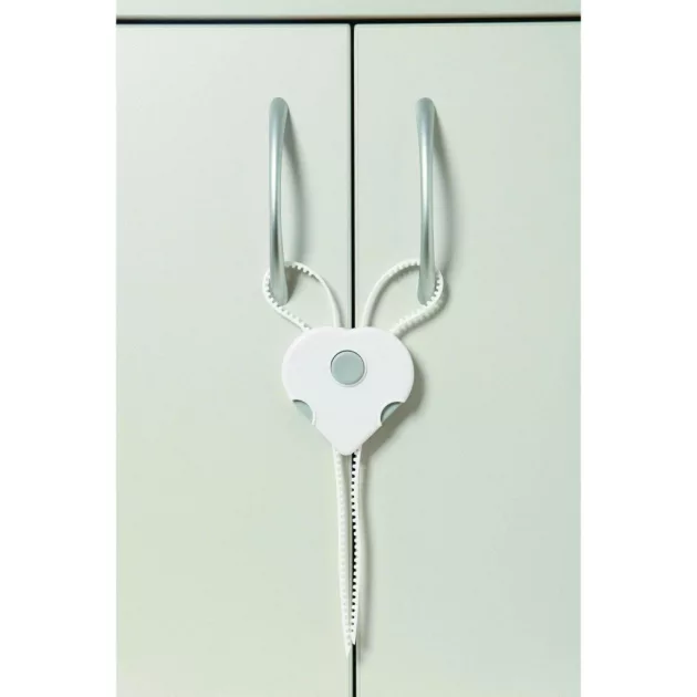 Dreambaby 2 ajtós szekrényzár - fehér