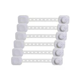   Dreambaby Twist 'n lock multifunkciós zár 6 db - fehér