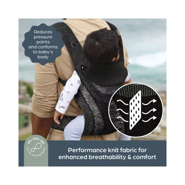 Dreambaby Inspire szövet babahordozó - fekete