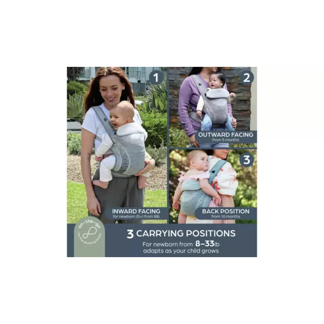 Dreambaby Inspire szövet babahordozó - szürke