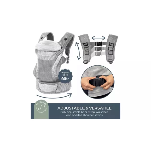 Dreambaby Inspire szövet babahordozó - szürke